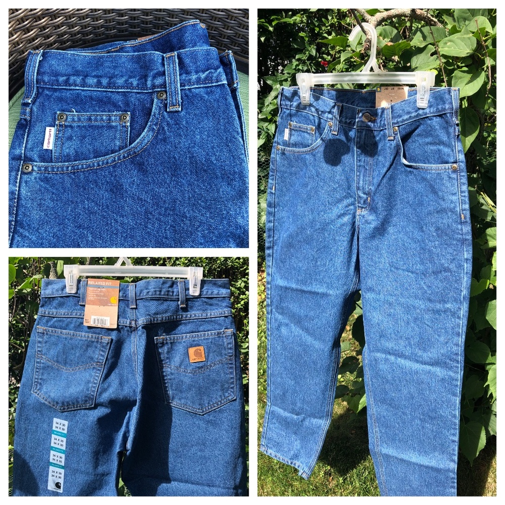 Carhartt Relaxed Fit Tapered Leg Jean, Size 34 x 30 NWT